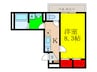 アルカディア舟木町 1Kの間取り