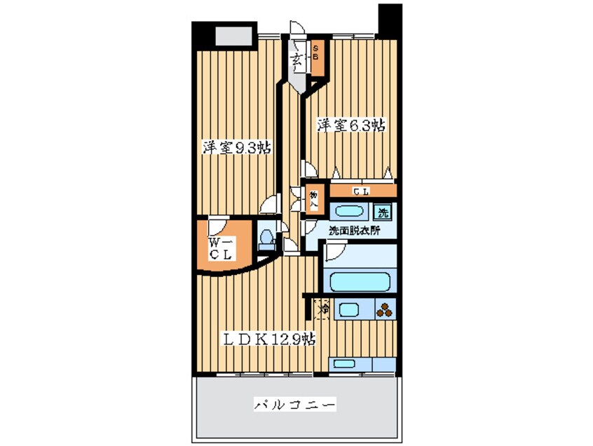 間取図 マスタ－ズ・レジデンス道頓堀Ⅱ