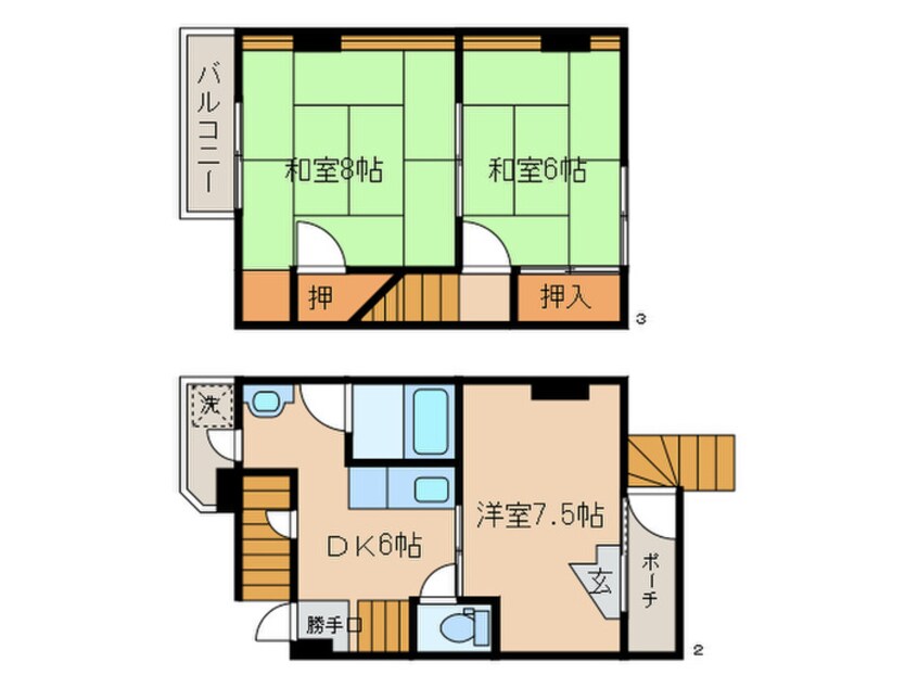 間取図 音羽野田町27-7店舗付住宅