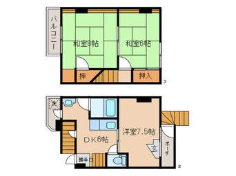 間取図 音羽野田町27-7店舗付住宅