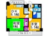 ガーデンハイツ住吉Ⅲ 2DKの間取り