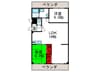 豊友マンション東豊中 2LDKの間取り