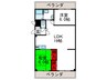 豊友マンション東豊中 2LDKの間取り