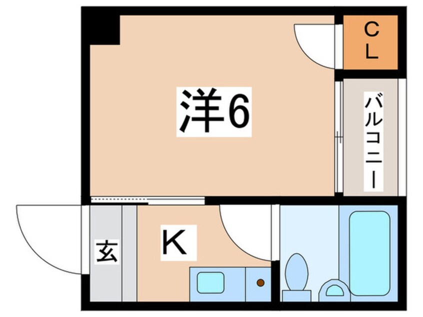 間取図 グランドム－ル北田辺