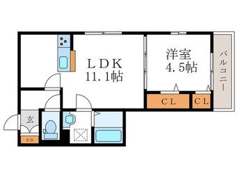 間取図 仮）向日市上植野町桑原ハイツ