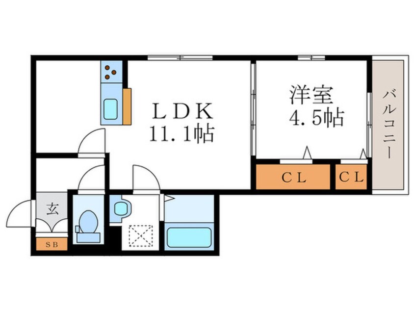 間取図 仮）向日市上植野町桑原ハイツ