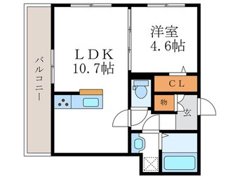 間取図 仮）向日市上植野町桑原ハイツ