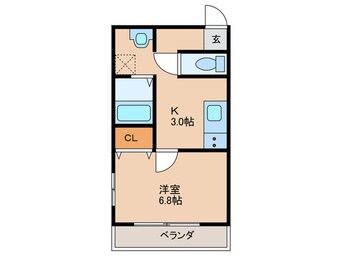 間取図 ヴィラナリー放出