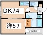 H-Maison加美正覚寺Ⅳ 1DKの間取り