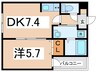 H-Maison加美正覚寺Ⅳ 1DKの間取り