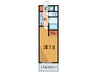 プレサンス三宮花時計前(1302) 1Kの間取り