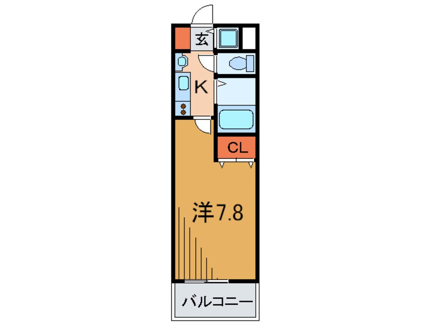 間取図 プレサンス三宮花時計前(1302)