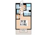 フロ－ラ岡本Ａ 1Kの間取り
