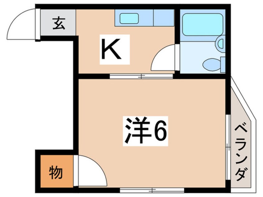 間取図 グリーンコーポ山坂