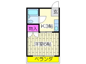 間取図 グリーンコーポ山坂