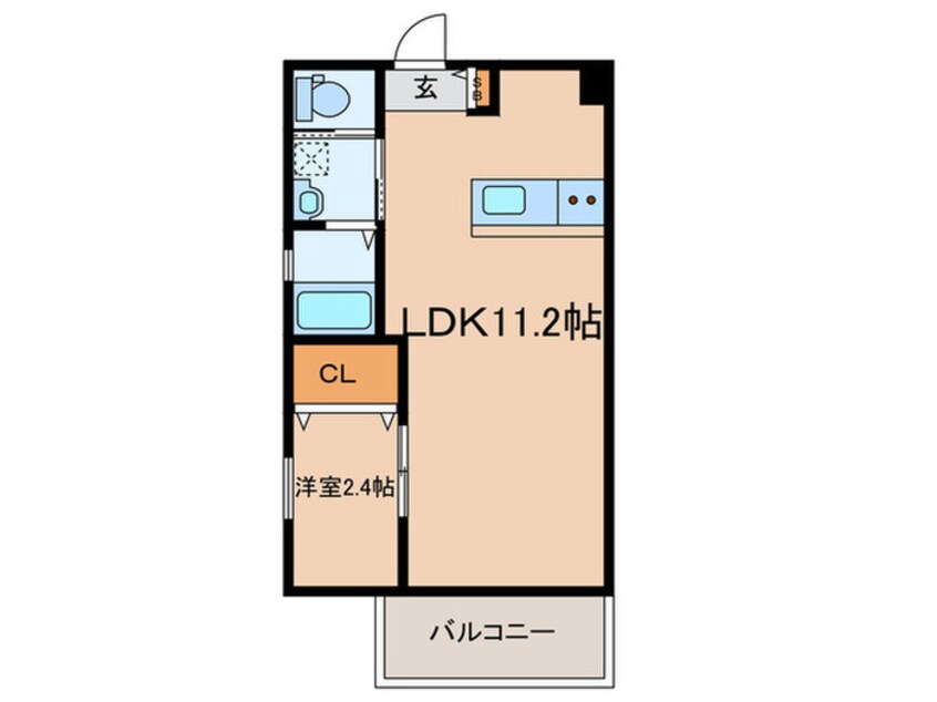 間取図 ﾜｺｰﾚｳﾞｨｰﾀ尼崎ﾌﾛﾝﾄEAST