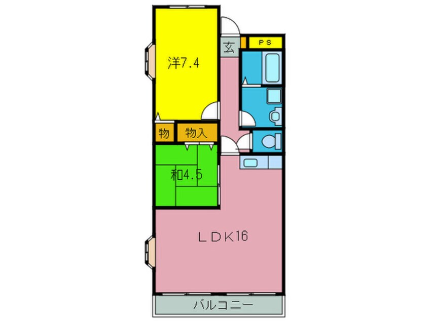 間取図 パラストオカザワ