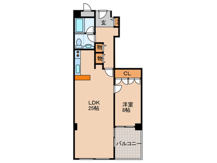 間取図 ザ・グランドビュ－オオサカ