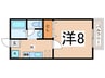 アットト－クＢ棟 1Kの間取り