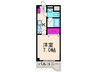 ＣＡＳＡ・ＳＯＬ 1Kの間取り