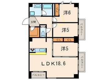 間取図 サンダーバード岡本
