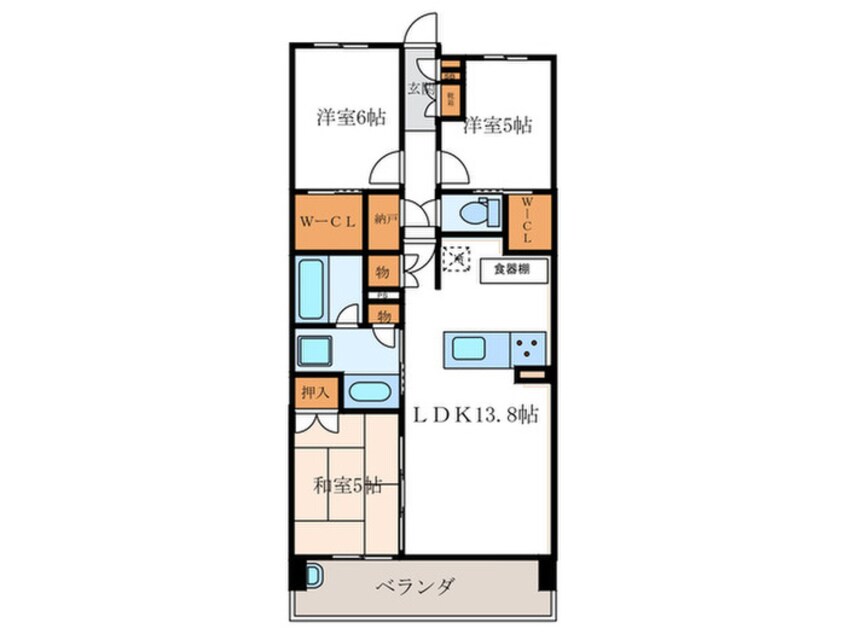 間取図 ザ・天王寺レジデンス(1314)