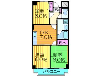 間取図 レスポワ－ル星田