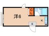 サンロ－ハイツ 1Kの間取り