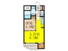 SEST新大阪 1LDKの間取り