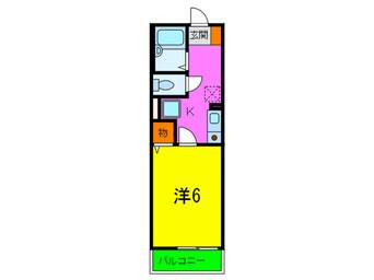 間取図 ｲｰｽﾄﾊｲﾂ甲南