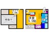 Ｍ＠萩原天神 1Kの間取り