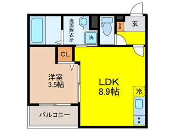 間取図 CRASTINE西今川