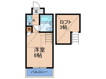 間取図 メゾネット北野