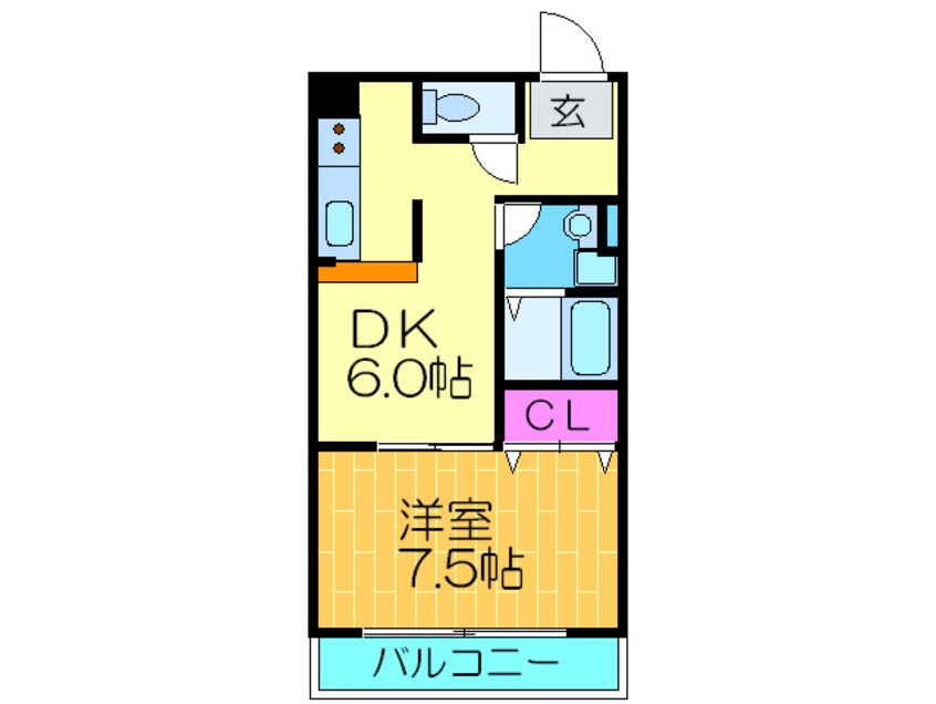 間取図 コ－トふじ