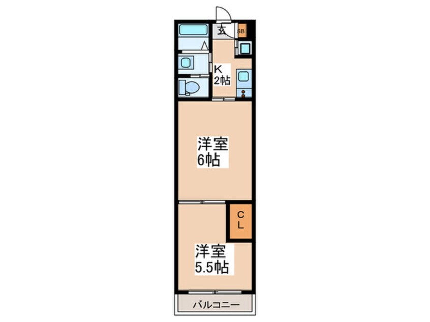 間取図 ＷｉｎｄＢｅｌｌ天下茶屋