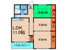 プラザ松ヶ丘 3LDKの間取り
