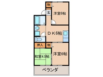 間取図 ヴィラ塚の木　Ⅱ号館