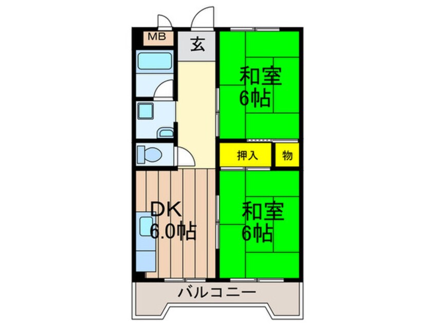 間取図 清和コ－ポ