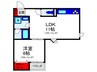 サンライフ桜塚 1LDKの間取り