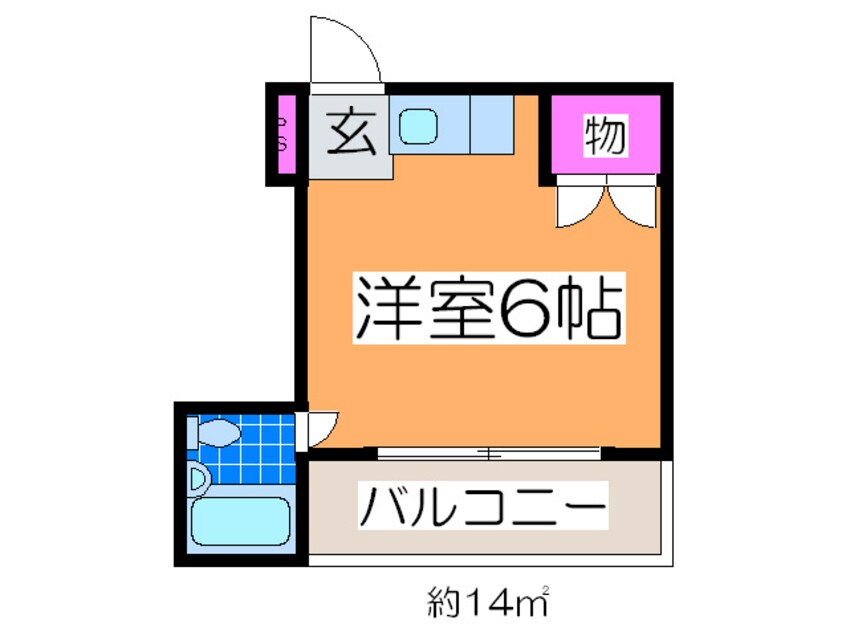 間取図 プレアール山之内Ⅱ