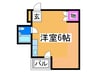 プレアール山之内Ⅱ 1Rの間取り