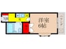 メイユ－ル石橋 1Kの間取り