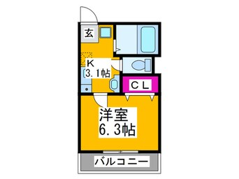 間取図 バウハウス鷹合