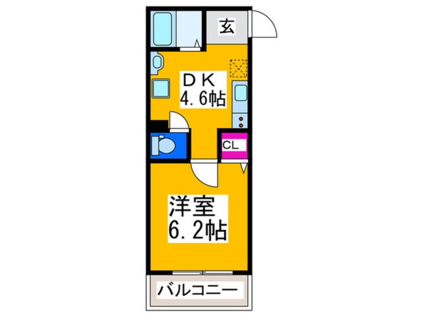 間取図 バウハウス鷹合