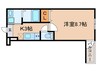 フジパレス泉大津駅西 1Kの間取り