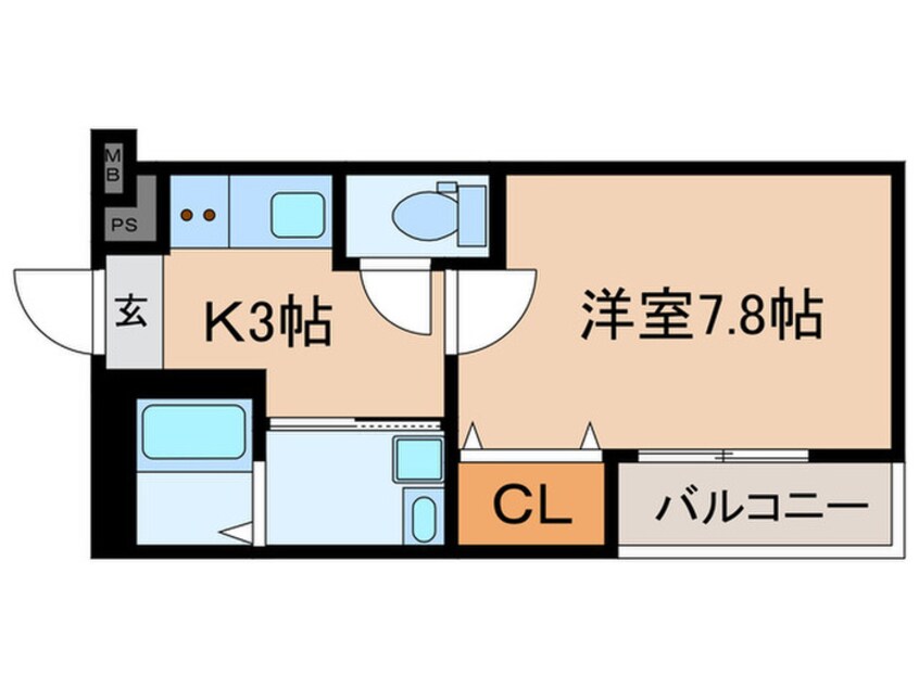 間取図 フジパレス泉大津駅西