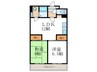 カノン 2LDKの間取り