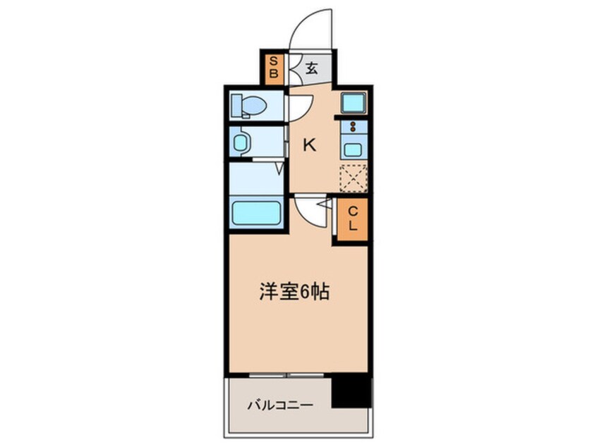 間取図 ｴｽﾃﾑｺｰﾄ神戸大倉山公園(906)