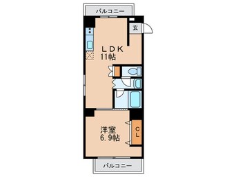 間取図 レジデンシア三宮