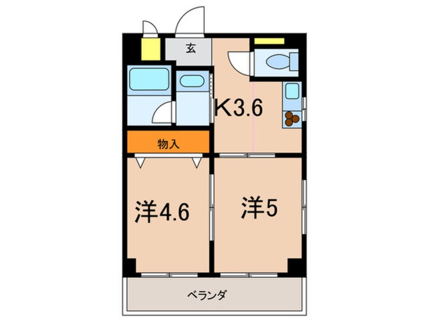 間取図 レジデンシア三宮